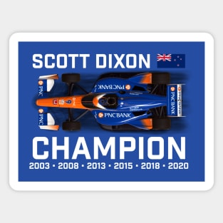 Scott Dixon Champion 2020 (white text) Magnet